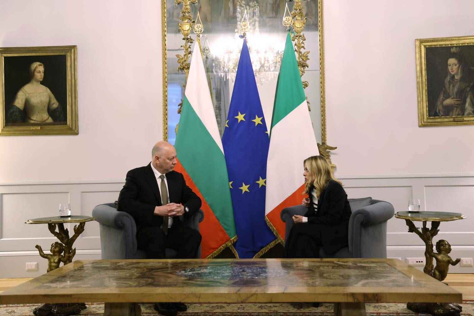 Росен Желязков и Джорджа Мелони